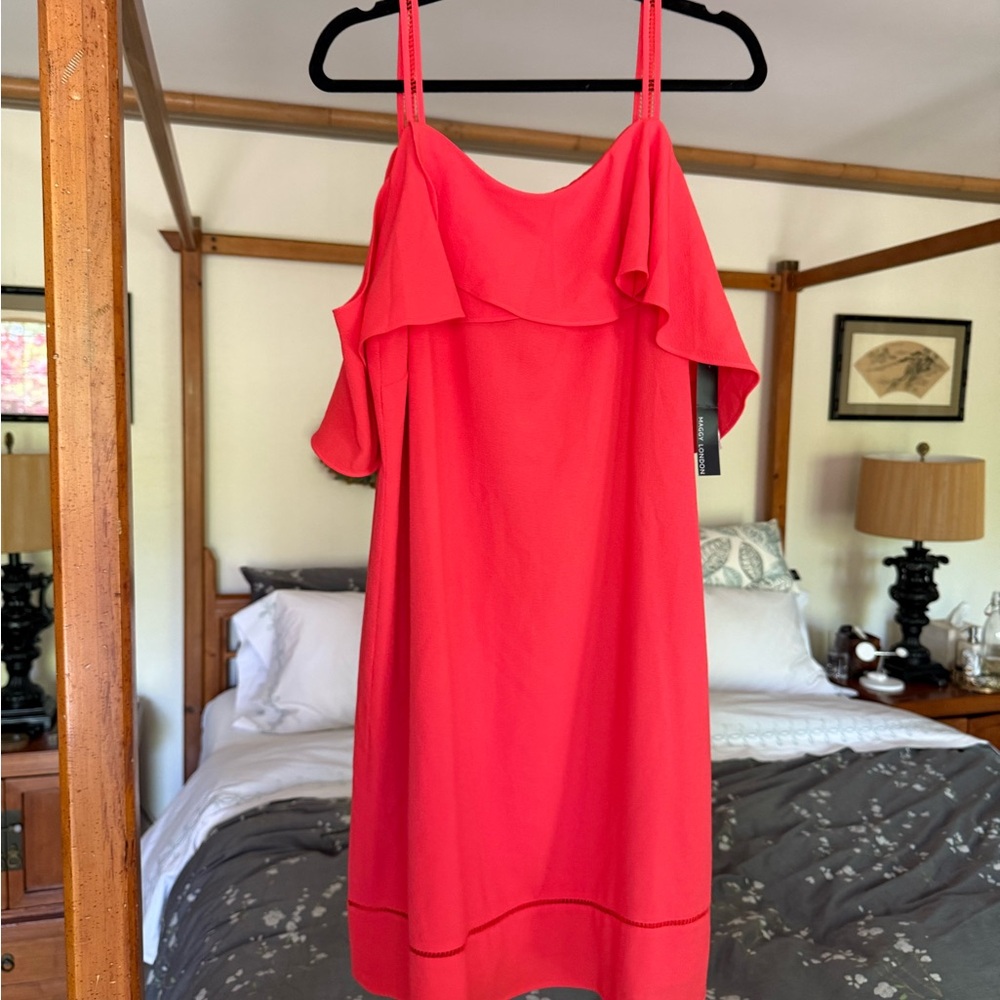 Maggy London Vibrant Coral Dress